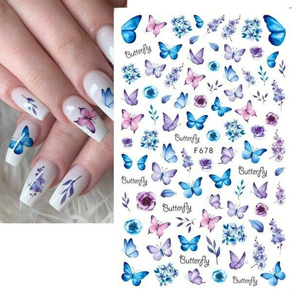 Leaves Flower Art Nail Sticker
