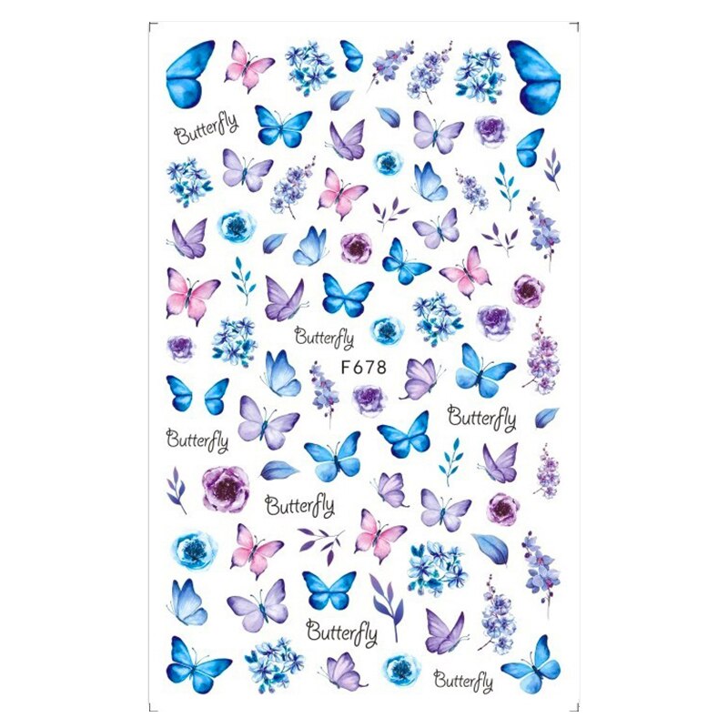 Leaves Flower Art Nail Sticker