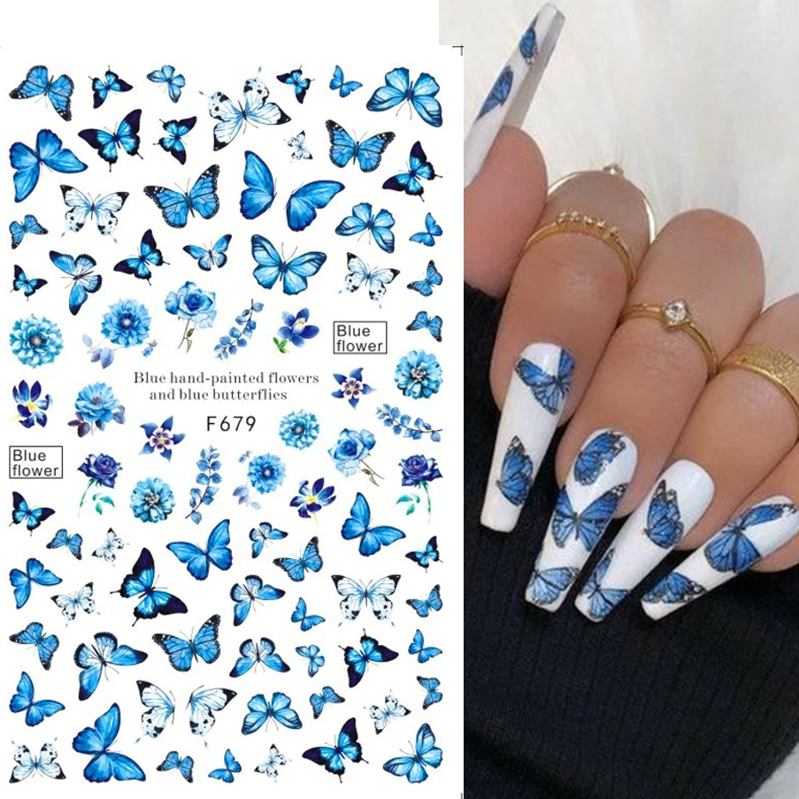 Leaves Flower Art Nail Sticker
