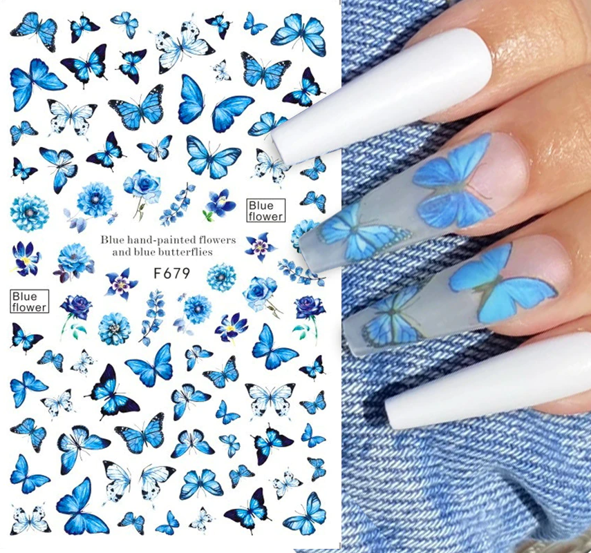 Leaves Flower Art Nail Sticker