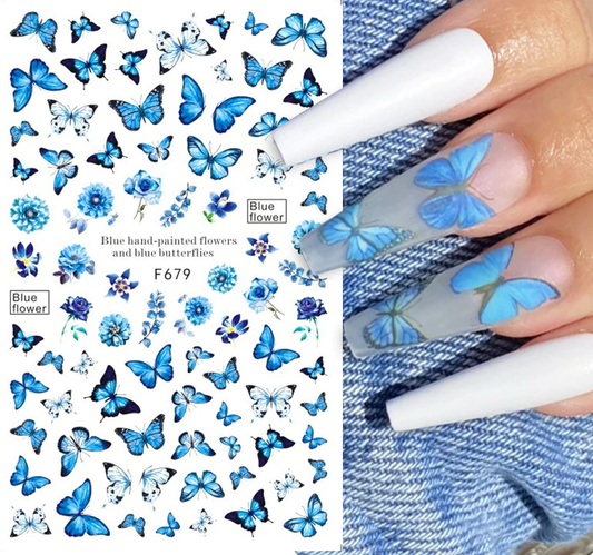 Leaves Flower Art Nail Sticker