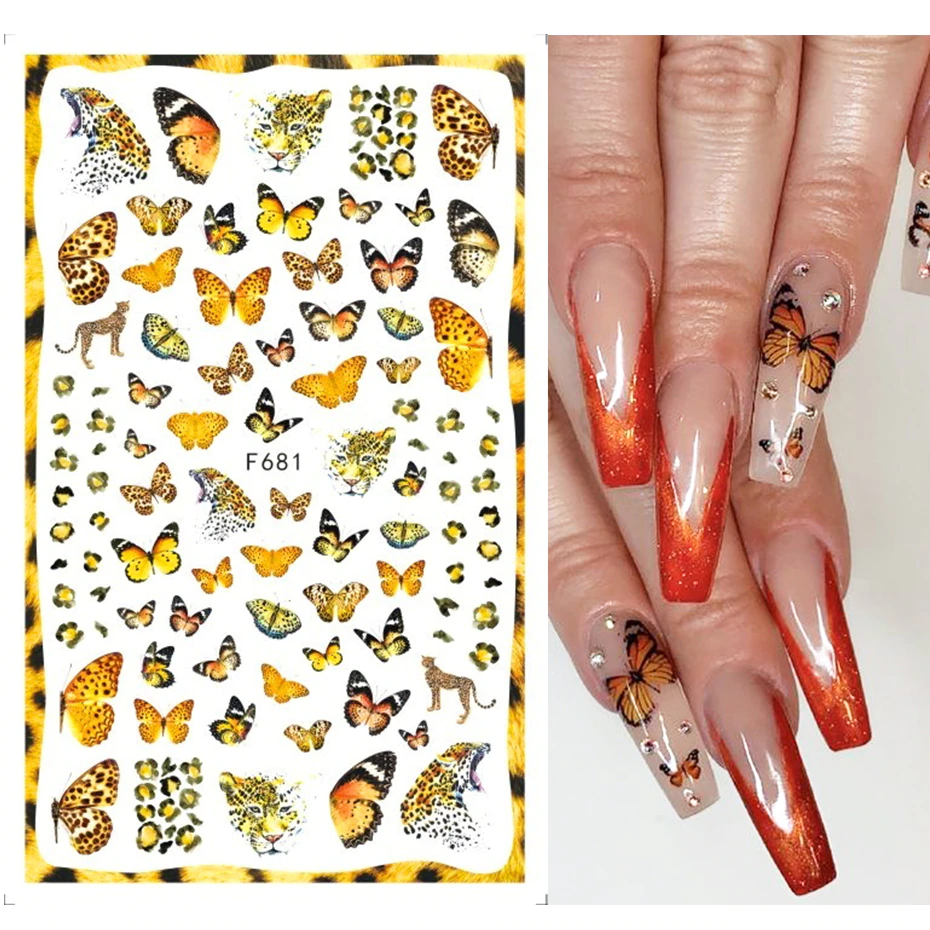 Leaves Flower Art Nail Sticker