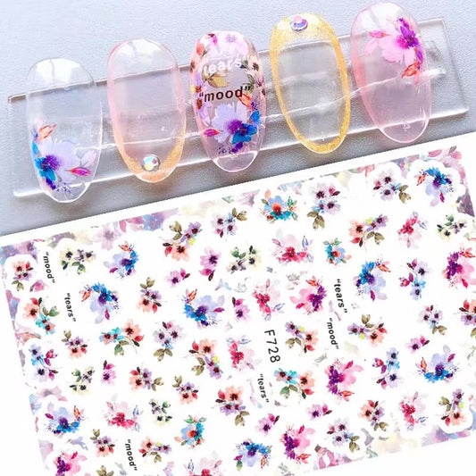 Leaves Flower Art Nail Sticker