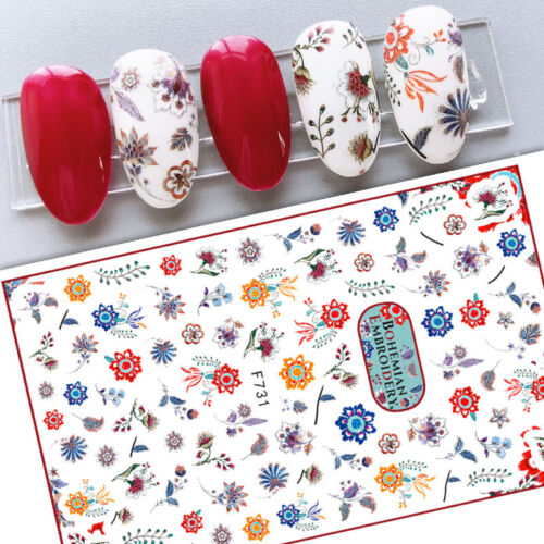 Flower Nail Sticker F731