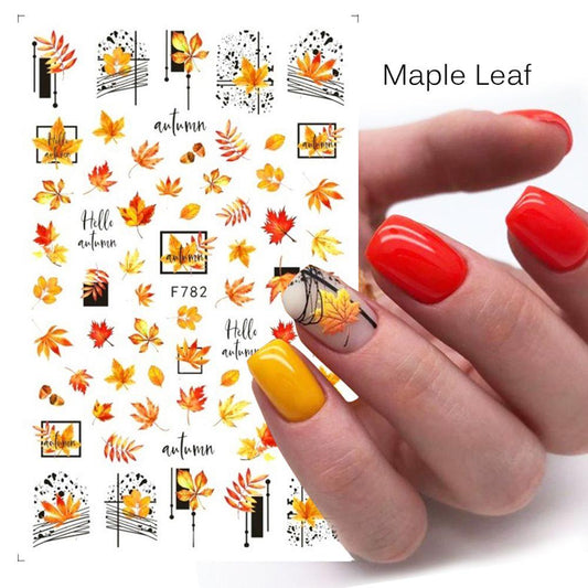 Leaves Flower Art Nail Sticker