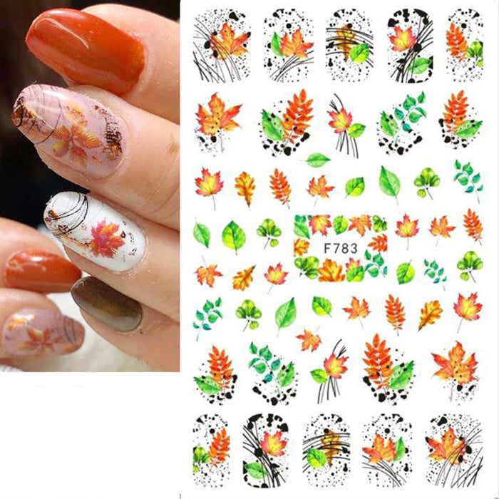 Leaves Flower Art Nail Sticker