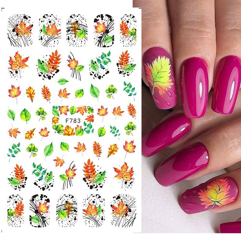 Leaves Flower Art Nail Sticker