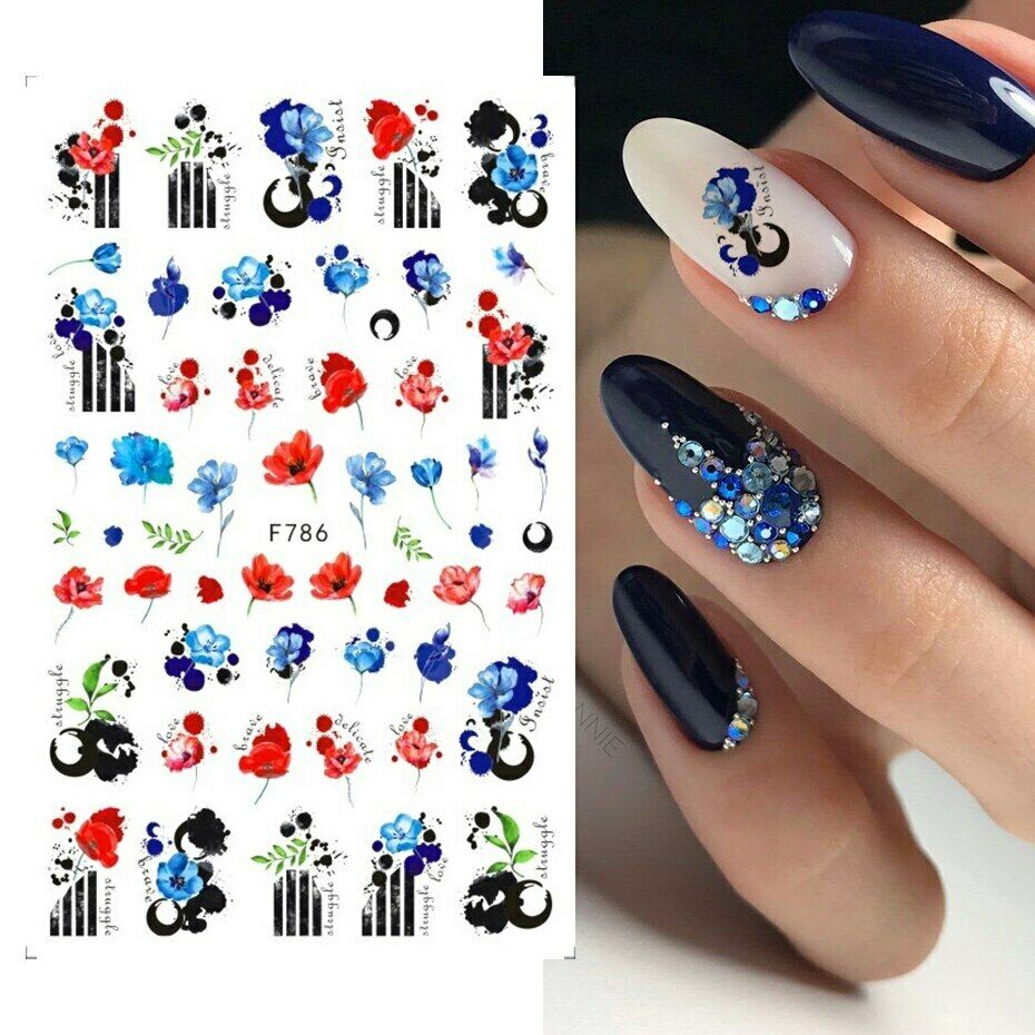 Leaves Flower Art Nail Sticker