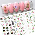 Leaves Flower Art Nail Sticker