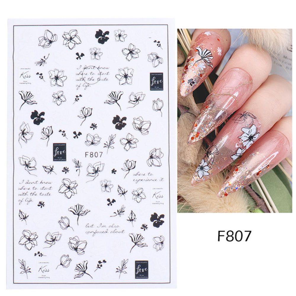 Leaves Flower Art Nail Sticker