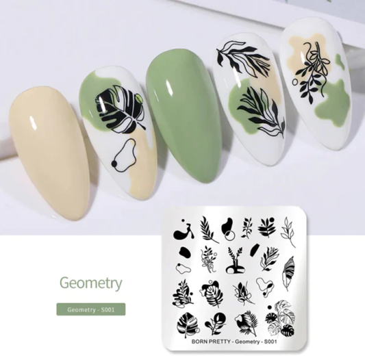Geometry Born Pretty Stamping Plate - S001