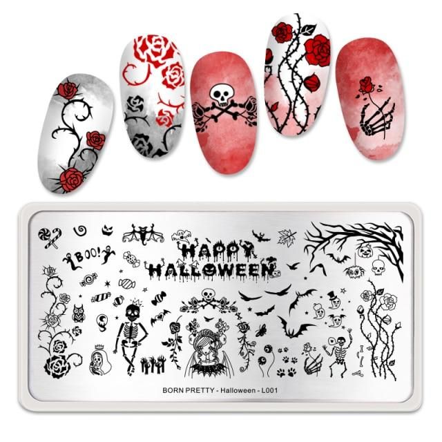 Halloween Born Pretty Stamping Plate - L001