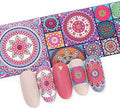 Paisley Mandala Bohemian Foil Nail Transfer