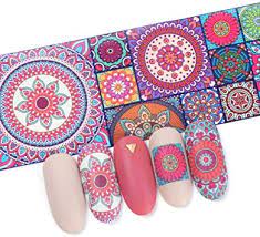 Paisley Mandala Bohemian Foil Nail Transfer