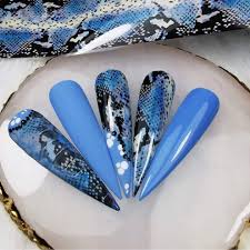 Snake Pattern Print Foil Nail Transfer