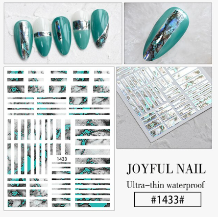 Abstract Marble Nail Art Sticker