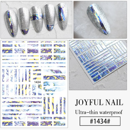 Abstract Marble Nail Art Sticker