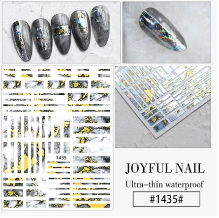 Abstract Marble Nail Art Sticker