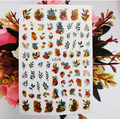 Flower Abstract Holographic Color Nail Art Sticker