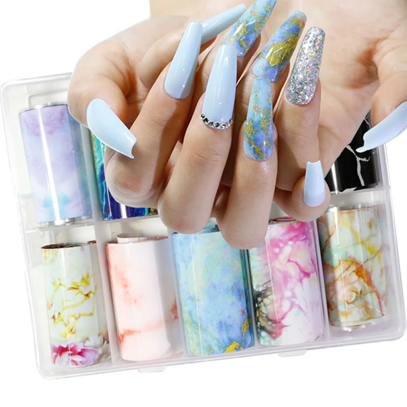 Marble Nail Art  Foil Set Box