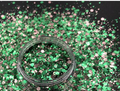 Green Rose Gold Chunky Glitter