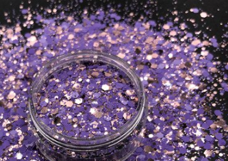 Purple Rose Gold Chunky Glitter