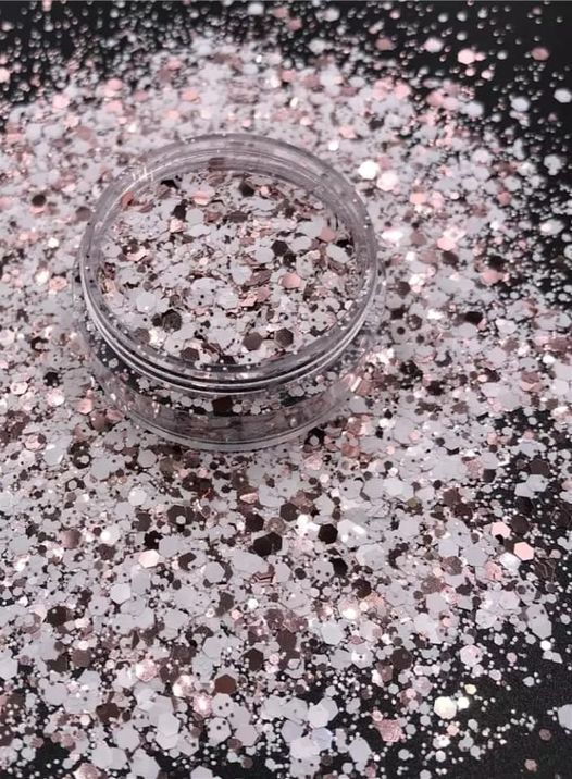 Snow Queen Rose Gold Chunky Glitter