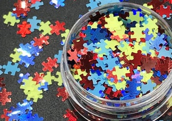 Puzzle Sequin Jars