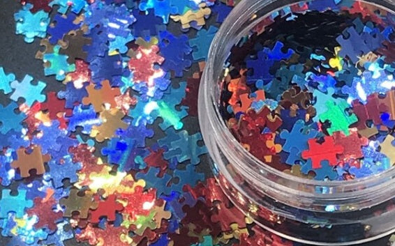 Puzzle Sequin Jars