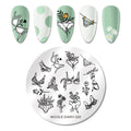 Nicole Diary Abstract Flower Stamping Plate ND220