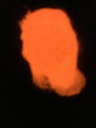 Orange Glow in the Dark Powder