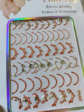 Curve Nail Sticker Orange