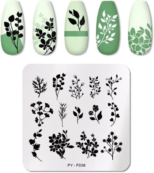 PYF006 Leaves Plants Stamping Plate