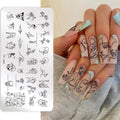 PYJ040 Abstract Faces Women Stamping Plate