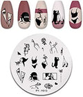 PYY013 Abstract Faces Hands Stamping Plate
