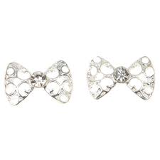 SB01-3 Bow Rhinestones Charms Nail Art Decoration