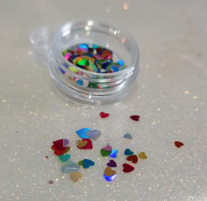 Heart Sequin Jars
