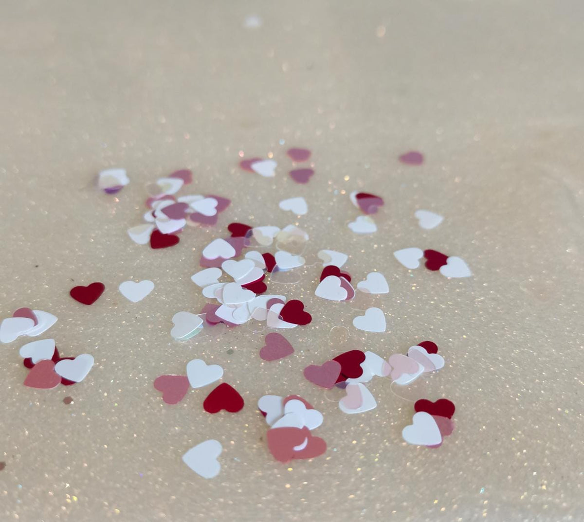 Heart Sequin Nail Art