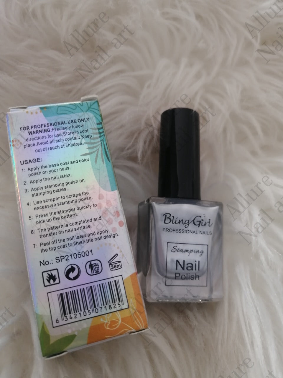 Bling Girl Silver Stamping polish (non-uv)