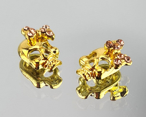 SK01-02 - Skull Rhinestones Charms Nail Art Decoration