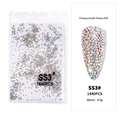 1440pcs AB Crystal Flat Bottom Rhinestone Nail Art
