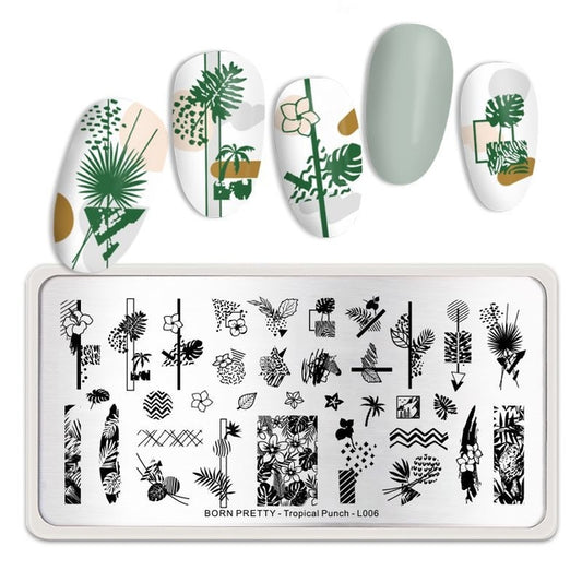 Tropical Punch Fruit Born Pretty Stamping Plate - L006