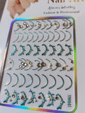 Curve Nail Sticker Turquoise