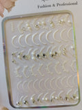 Curve Nail Sticker White