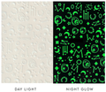 Glow in the dark Space Stars Moon Nail Sticker