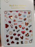 Valentine Love Nail Sticker ZD5909