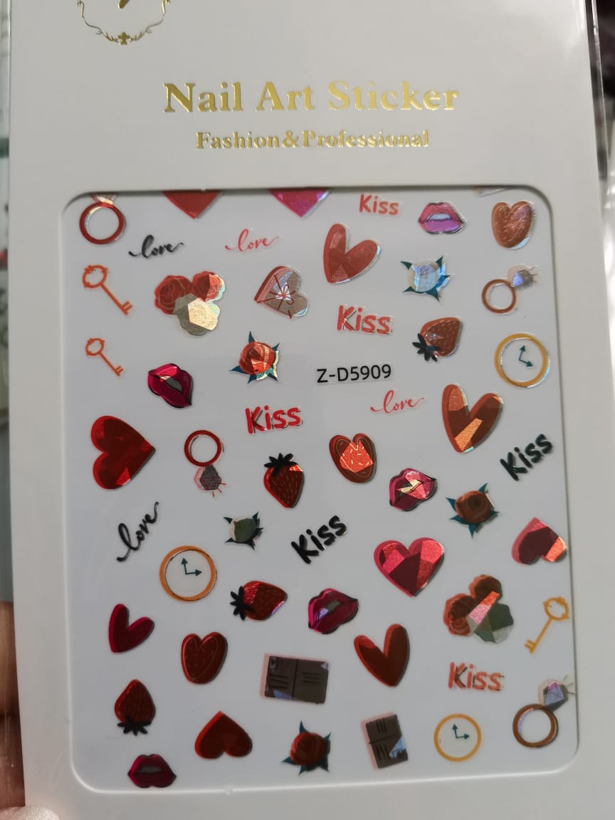 Valentine Love Nail Sticker ZD5909