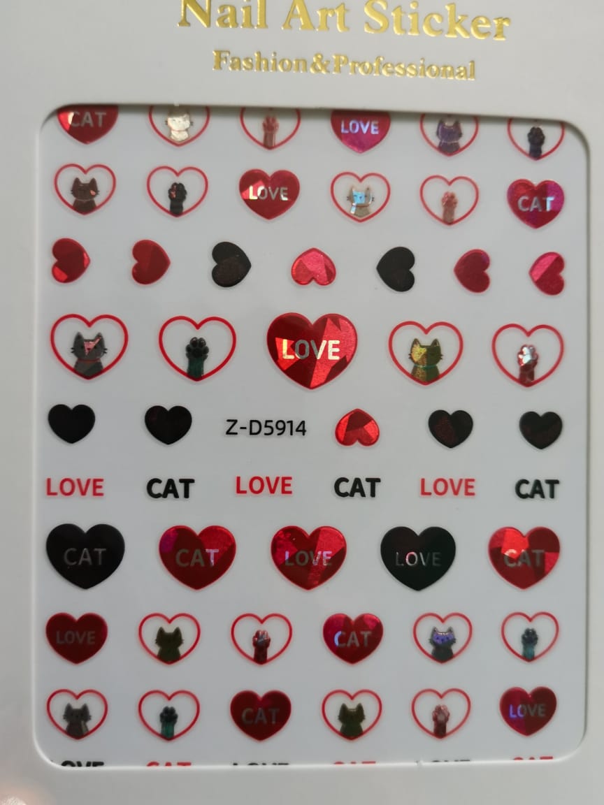 Lover themed sticker set 12pcs