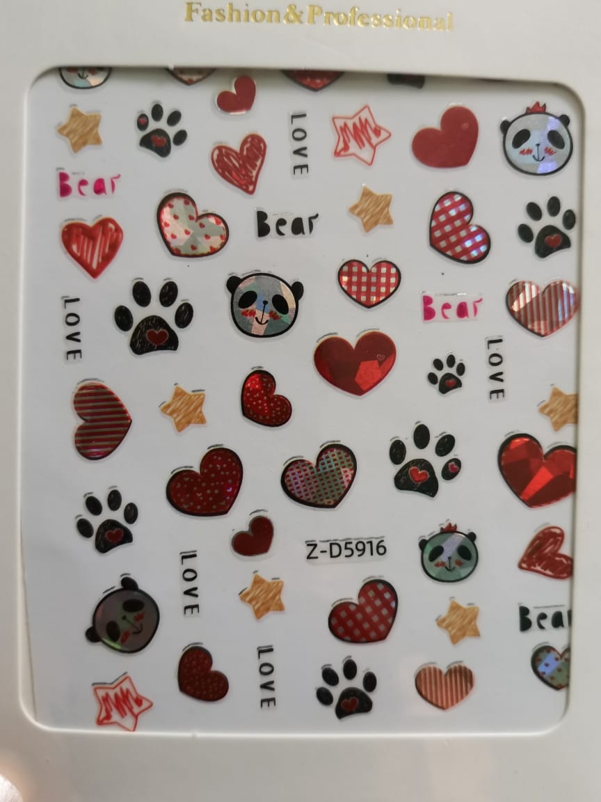 Lover themed sticker set 12pcs