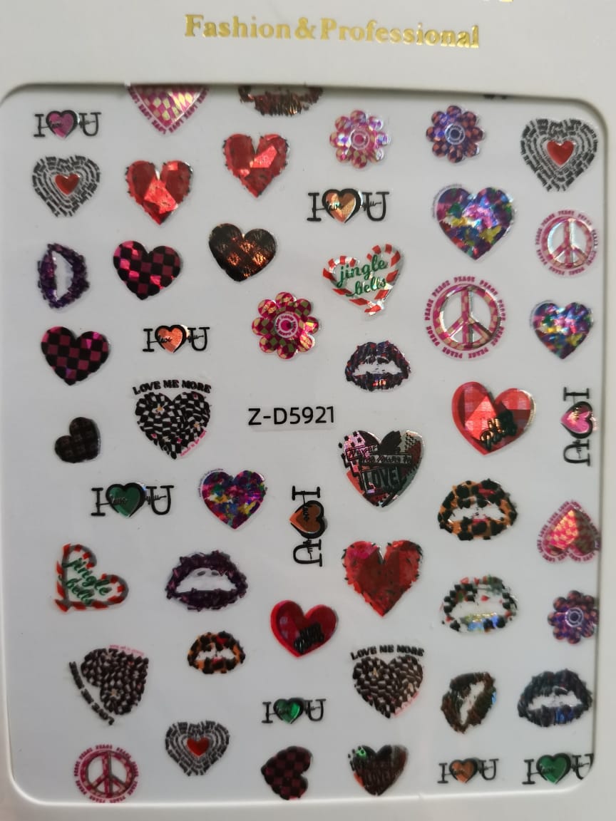 Lover themed sticker set 12pcs